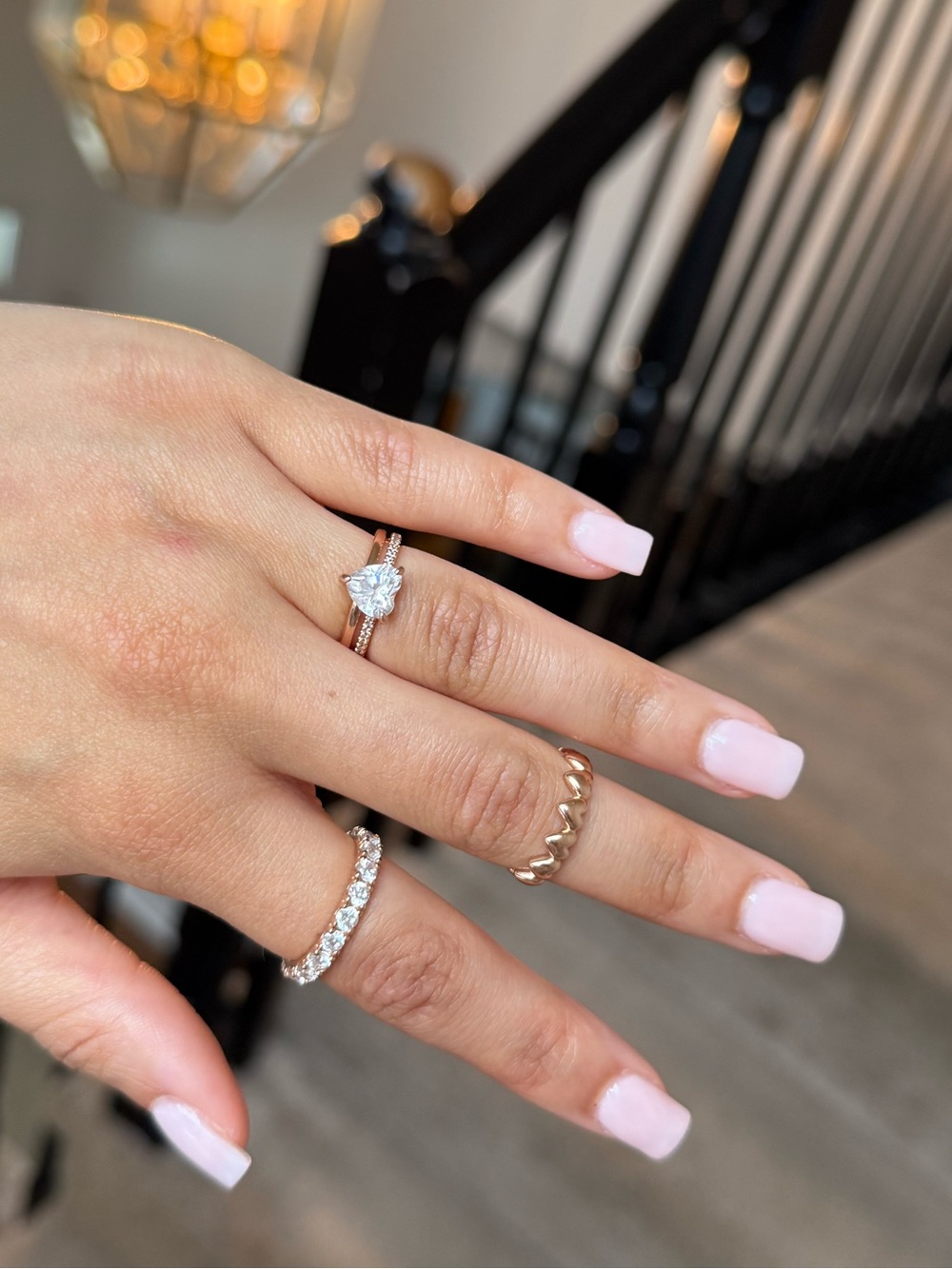 Pandora Rose Gold Ring Set